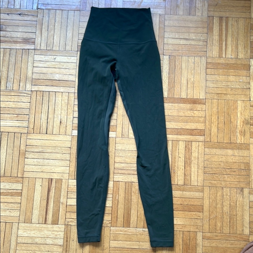 Lululemon High-Waisted Dark Green Leggings